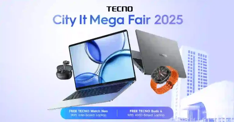 সিটি আইটি মেগা ফেয়ার ২০২৫-এ টেকনো মেগাবুক সিরিজ