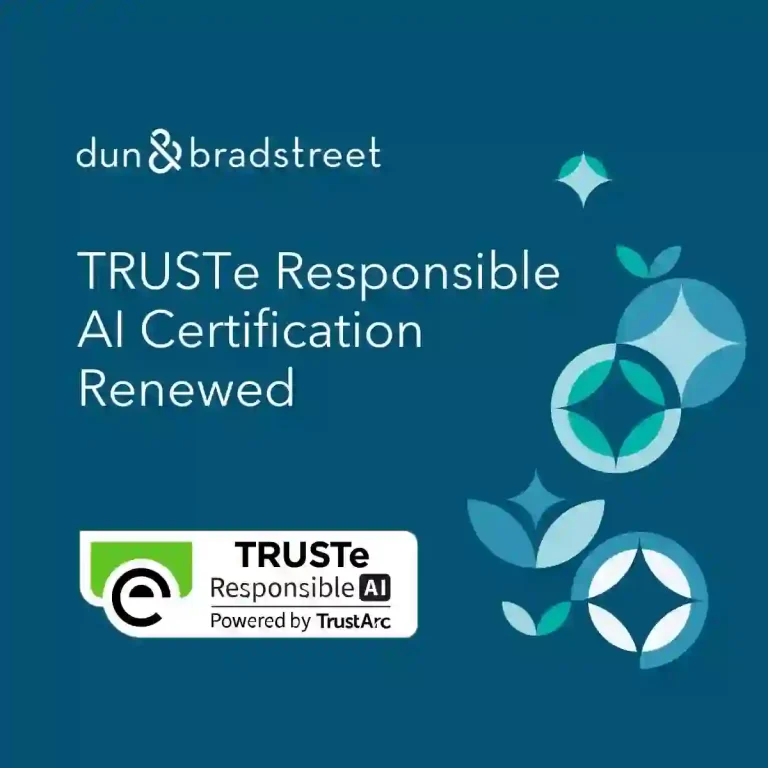 ট্রাস্ট-ই রেসপন্সিবল এআই সার্টিফিকেশন পেল ডান অ্যান্ড ব্র্যাডস্ট্রিট